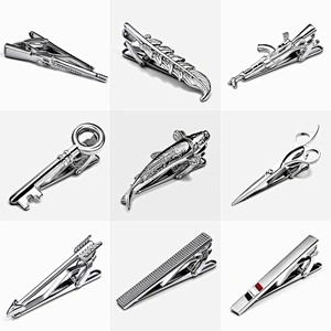 Fashion Mens Metal Simple Necktie Tie Pin Bar Clasp Clip