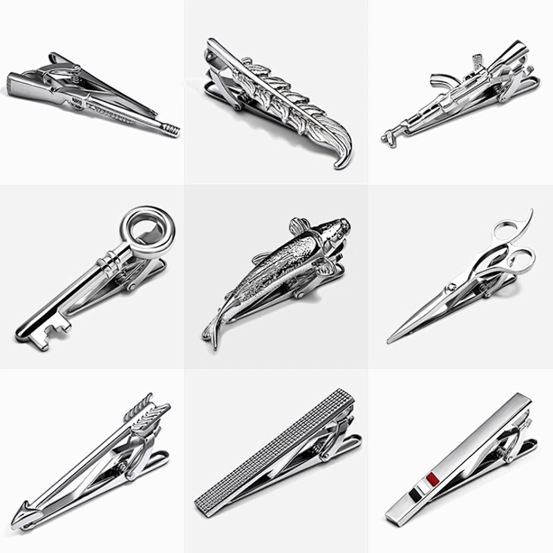 Fashion Mens Metal Simple Necktie Tie Pin Bar Clasp Clip