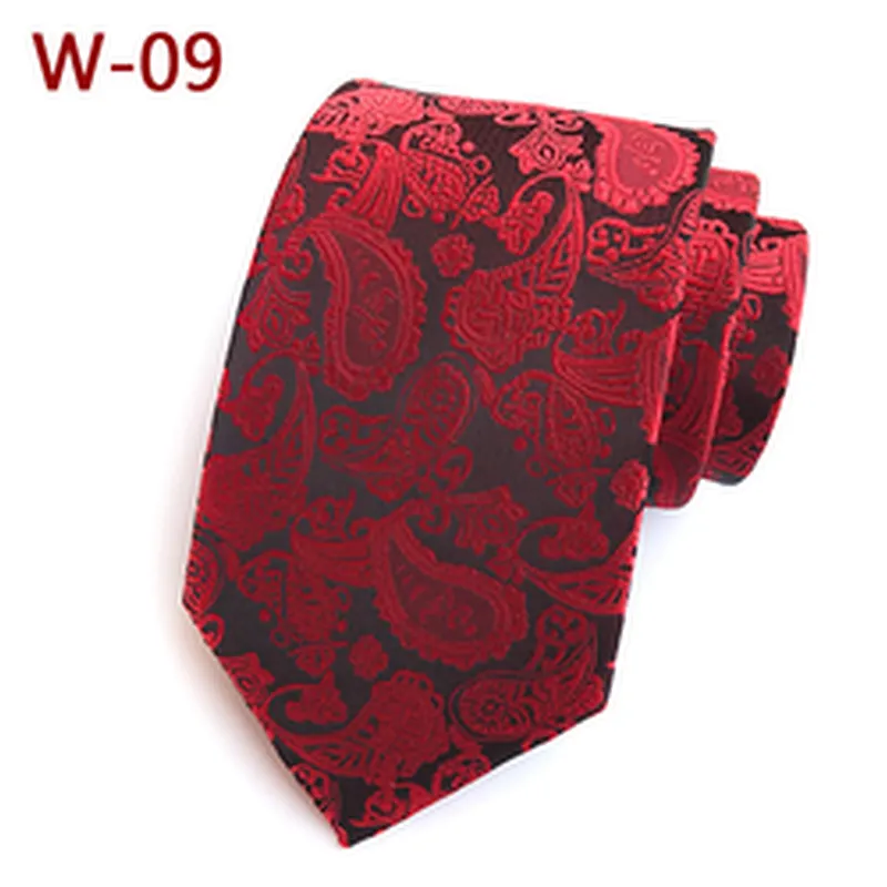 Fashion Neck Ties For Men Custom Neckties Men Jacquard Woven Polyester Paisley Cravate Pour Homme