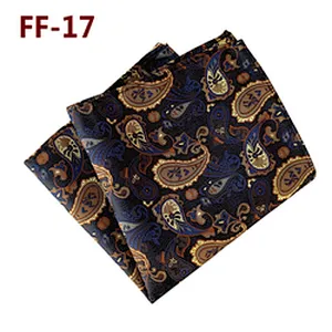 Paisley Handkerchief For Men Fashion Handkerchief Custom Jacquard Woven Pocket Squares For Men