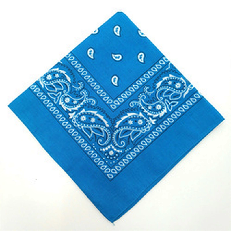 Wholesale Low Moq Fashion 100% Cotton Reusable Bandanas Custom Logo Silk Screen Printed Sport Headwear Soft Square Bandana Scarf