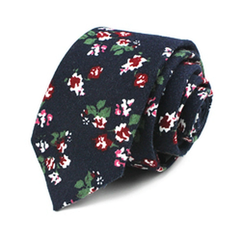 Wholesale Cotton Necktie Fancy Floral Tie Cotton Ties For Men Italian