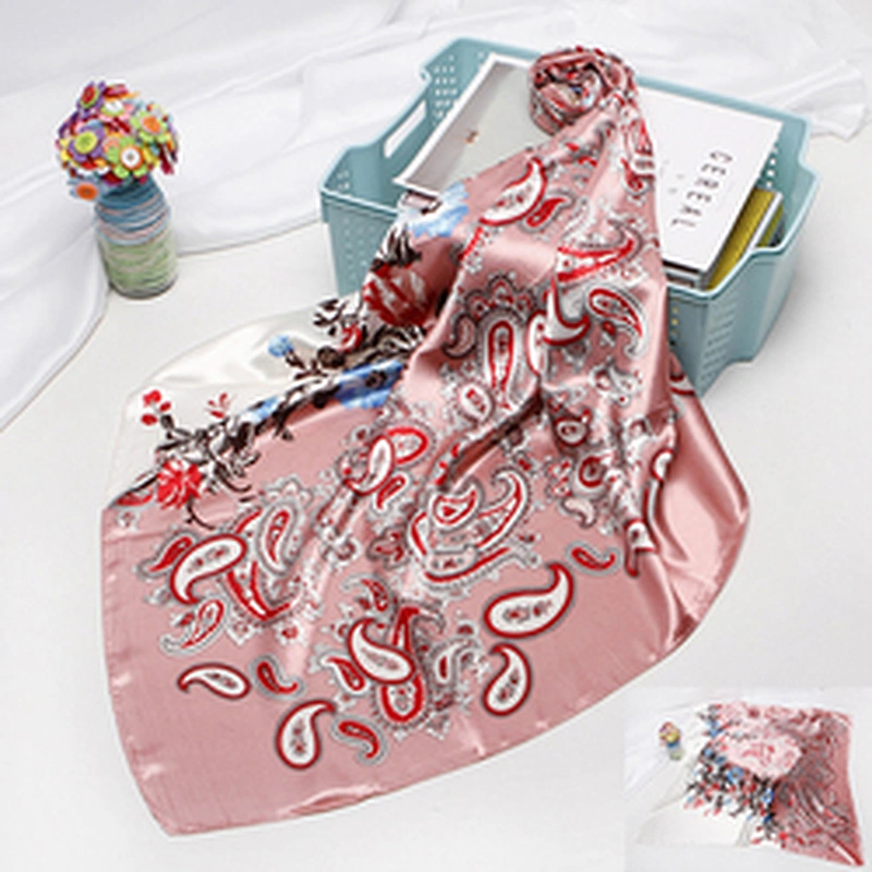 Supplier Tudung Bawal Printed Stylish Scarf For Women Silk Custom Under Hijab Headscarf