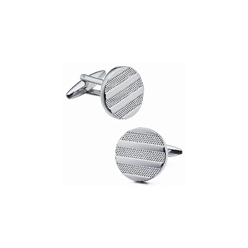 Newest attractive fashion design round blank cufflink