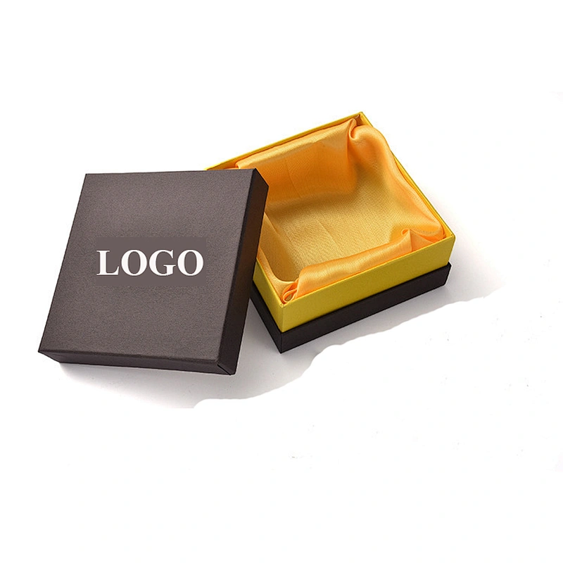 Wholesale luxury black cardboard paper packaging wallet belt gift box