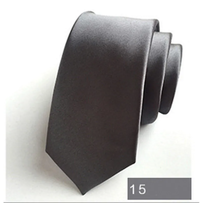 Wholesale Classic Slim Popular Plain Ties Men Custom Logo Polyester Woven Solid Necktie Gift