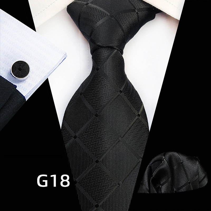 Custom Luxury Necktie Stripe Jacquard Cravates Homme Casual Silk Ties For Men