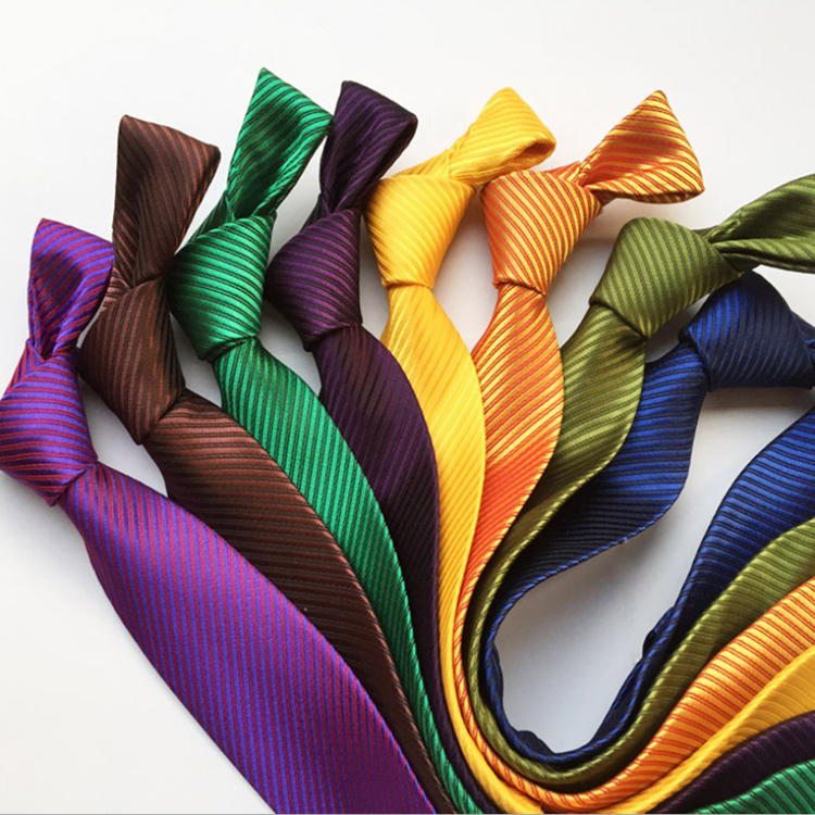 Custom Neckties Men Simple Solid Twill Corbatas Hombres Luxury Ties Men Custom Logo Jacquard Woven