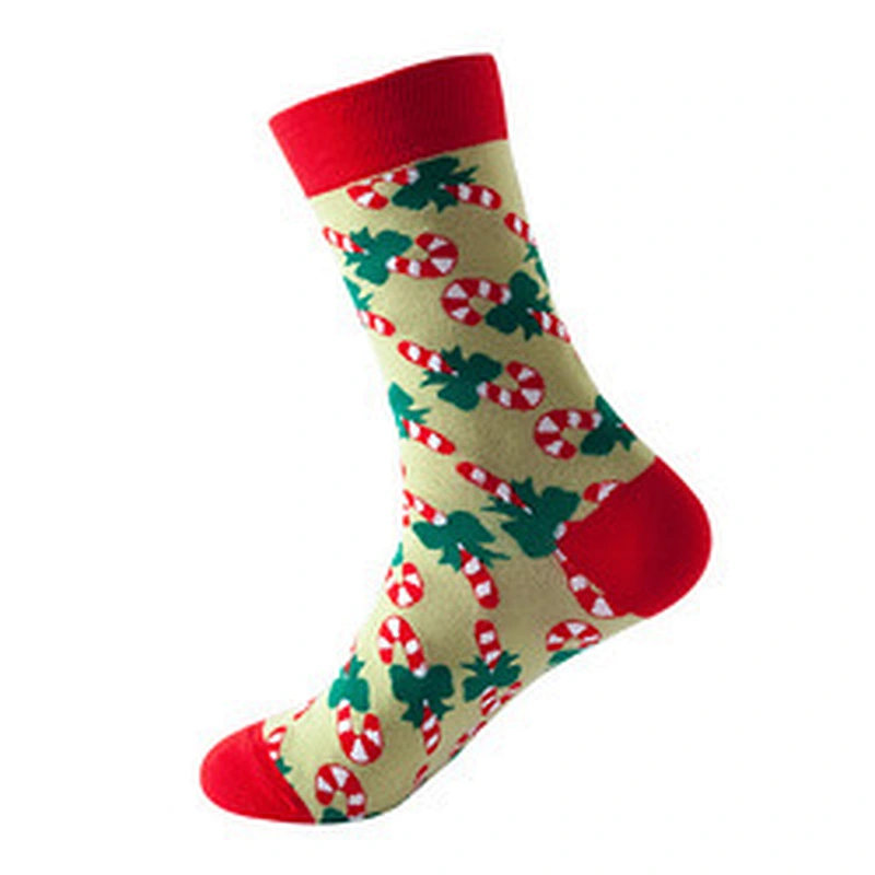 Wholesale men Christmas knitting Woven socks Snowman Santa cartoon socks Unisex European and American style Christmas socks