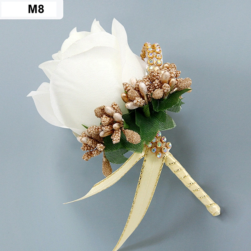 Designer Brooches And Pins Fashionable Wedding Boutonniere Flower Wedding Custom Logo Lapel Pin Packaging