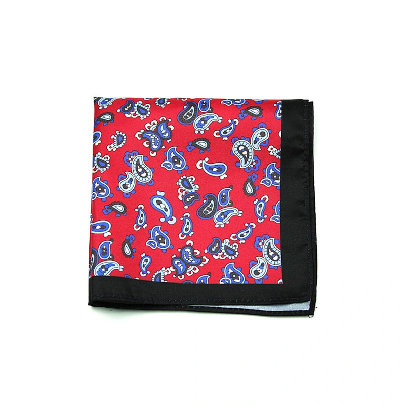 Custom High Quality Personalized Pocket Squares Polyester / Cotton All-season Digital Printed Men Gift Box Set Male
