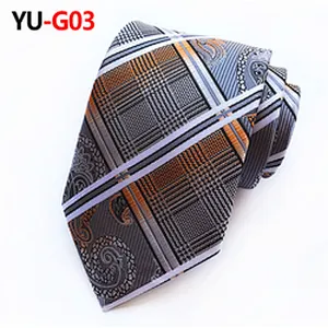 Stripe Neck Ties For Men Italian Luxury Necktie Mens Paisley Cravate Pour Homme Polyester Woven