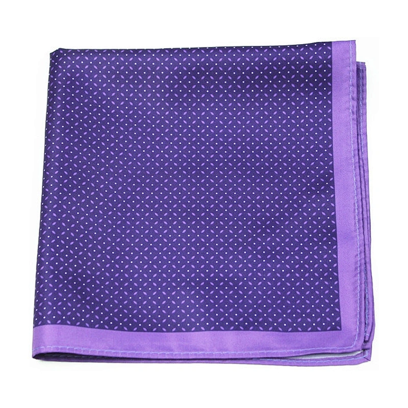 Men's Accessories Custom Printed Handkerchiefs Pocket Square for Formal Wedding Men 100% Polyester 100% Microfiber
