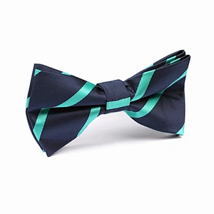 fashion stylish yellow striped bow ties for father and son