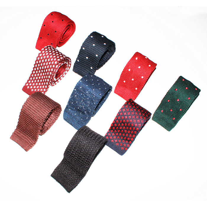 Wholesale Men's Skinny Silk Knit Tie