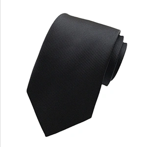 Classic Ties for Men Italian Custom Neckties Men Solid Fine Twill Corbatas De Hombre Polyester Woven