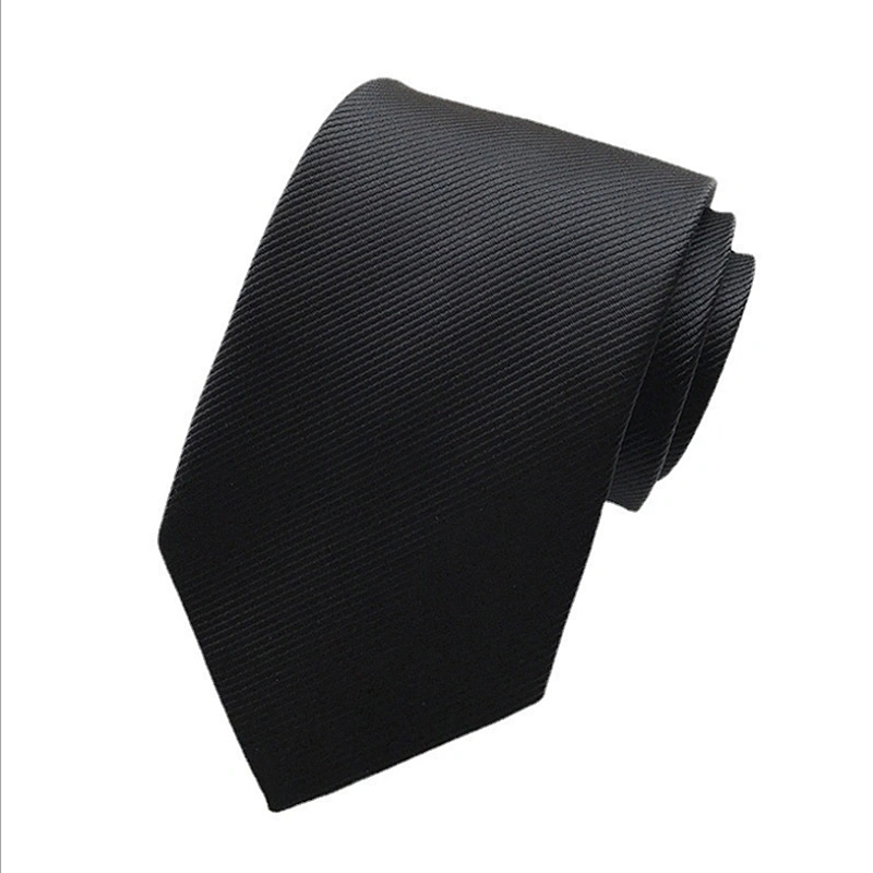 Classic Ties for Men Italian Custom Neckties Men Solid Fine Twill Corbatas De Hombre Polyester Woven