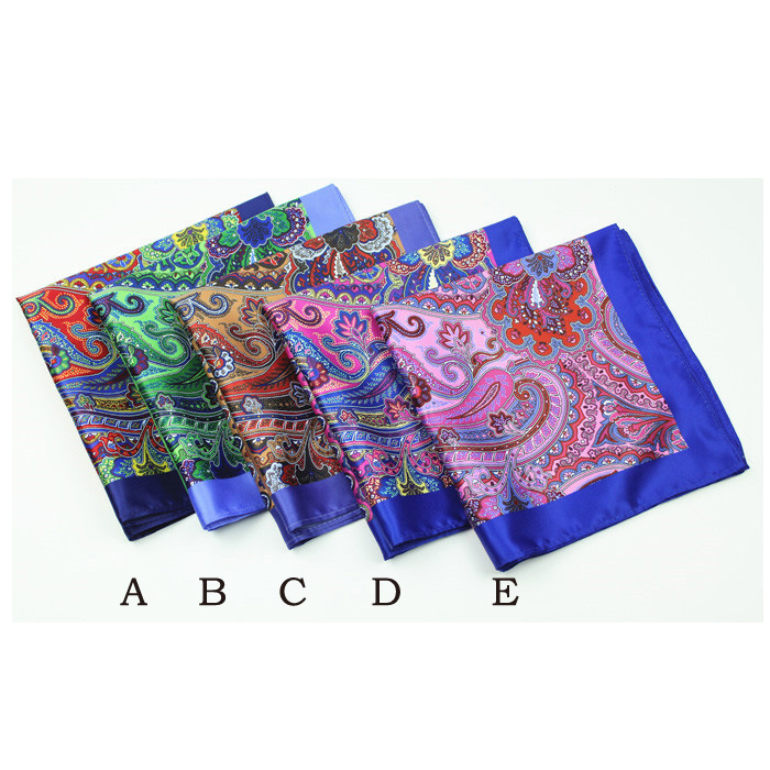 paisley handmade microfiber pocket square handkerchief wedding dress