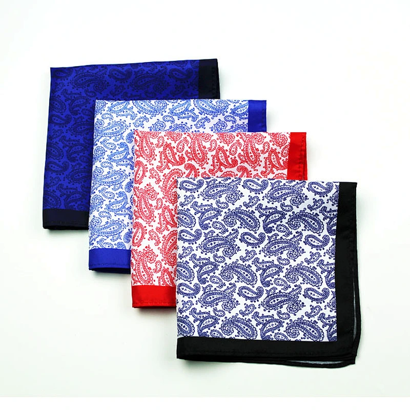 100% silk pocket square with logo design handkerchief, cartoon handkerchief, monogram handkerchief