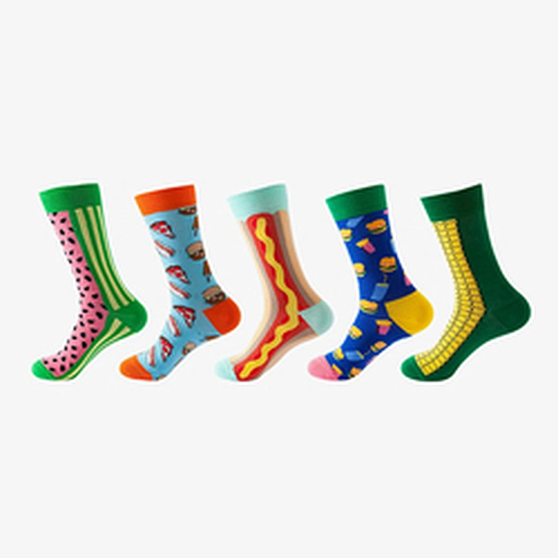 Wholesale 5-pack men and women anime cartoon long socks