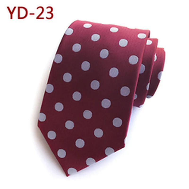 Custom Fashion Mens Ties Necktie Dot Cravates Pour Hommes Polyester Jacquard Ties For Men Italian