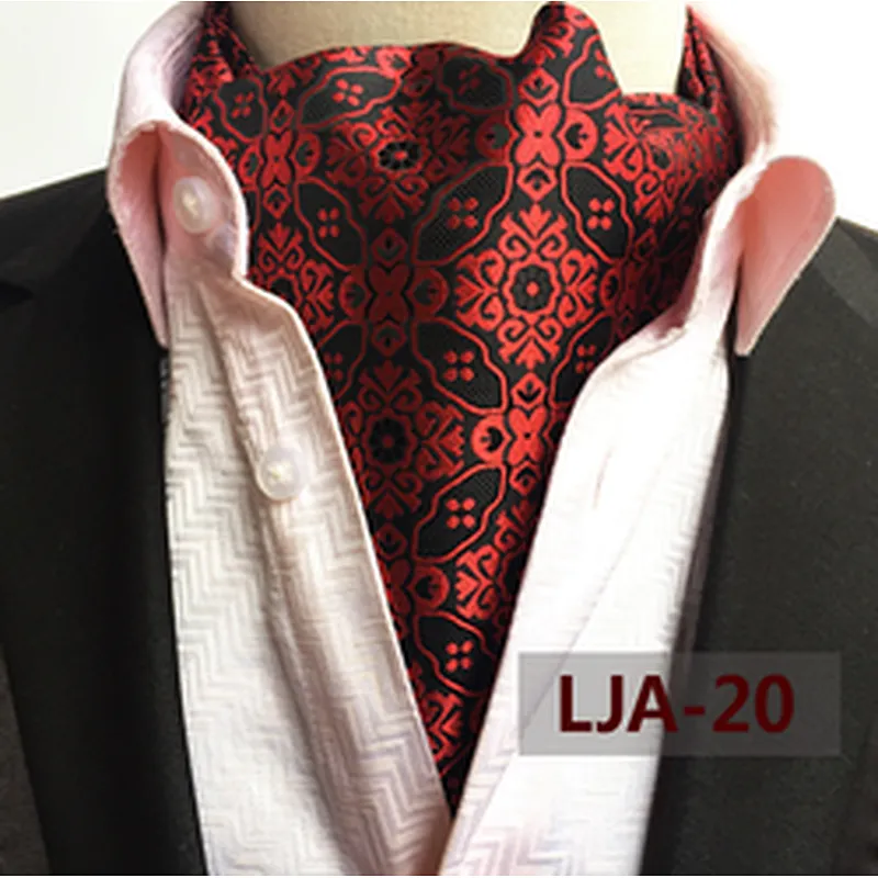 Polyester Jacquard Woven Ties For Men Italian Classic Paisley Cravate Homme Casual Dot Folard Mens Ascot