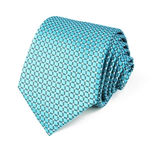 Fresh stylish polyester ties custom Navy blue gravatas slim Silk Jacquard woven grid men neckties set