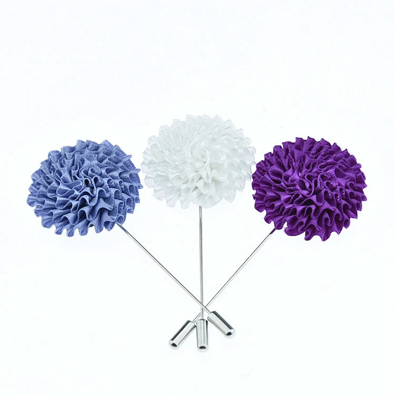 Designer flower brooch lapel pin Luxury groomsman corsage flower Custom lapel pins for suit men