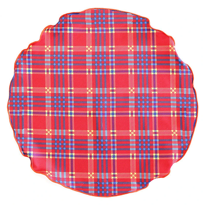 pocket round pocket square colourful edged hand rolled piping stitching PR0027