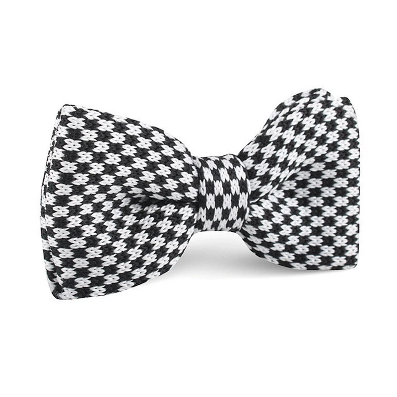 100 silk handmade knitted striped bow ties