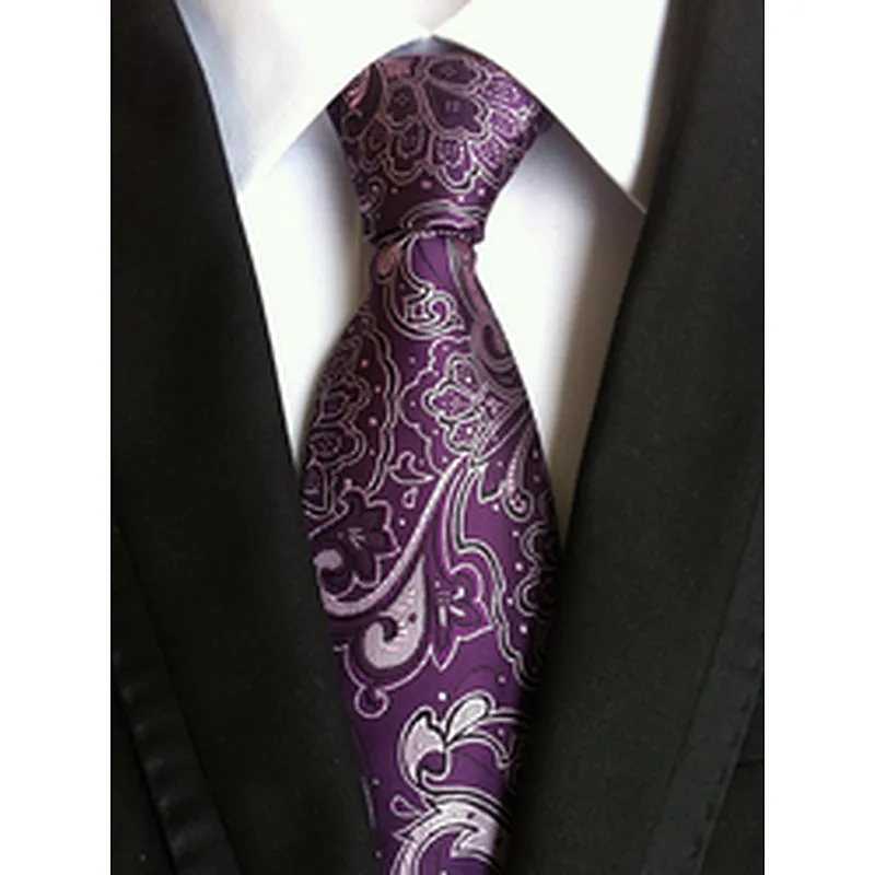 Wholesale Gravata Masculina Luxury Jacquard Silk Ties For Men Casual Necktie Stripe Cravates Homme