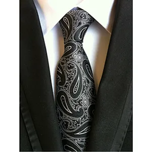 Wholesale Gravata Masculina Luxury Jacquard Silk Ties For Men Casual Necktie Stripe Cravates Homme
