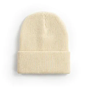 Woman Cheap Fashion Beanie Winter Hats Knitted Cap Winter Plain Women'S Knitted Beanie Hats