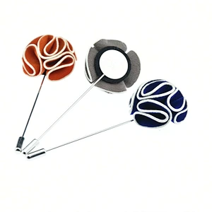 Fashionable Flower Lapel Pin Custom Wedding Pin Broches/p al por mayor Designer Hijab Magnet Magnetic Hijab Pins