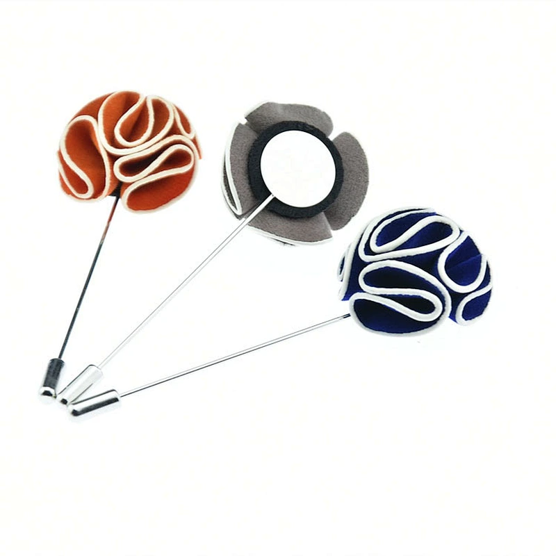 Fashionable Flower Lapel Pin Custom Wedding Pin Broches/p al por mayor Designer Hijab Magnet Magnetic Hijab Pins