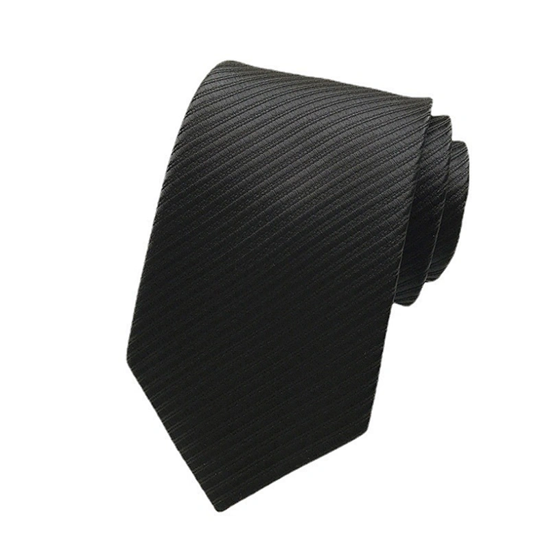 Custom Neckties Men Simple Solid Twill Corbatas Hombres Luxury Ties Men Custom Logo Jacquard Woven