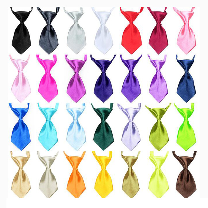 Cheap Wholesale Plain Polyester Pet Bow Tie Dog Necktie