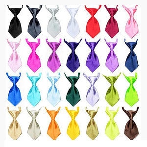 Cheap Wholesale Plain Polyester Pet Bow Tie Dog Necktie