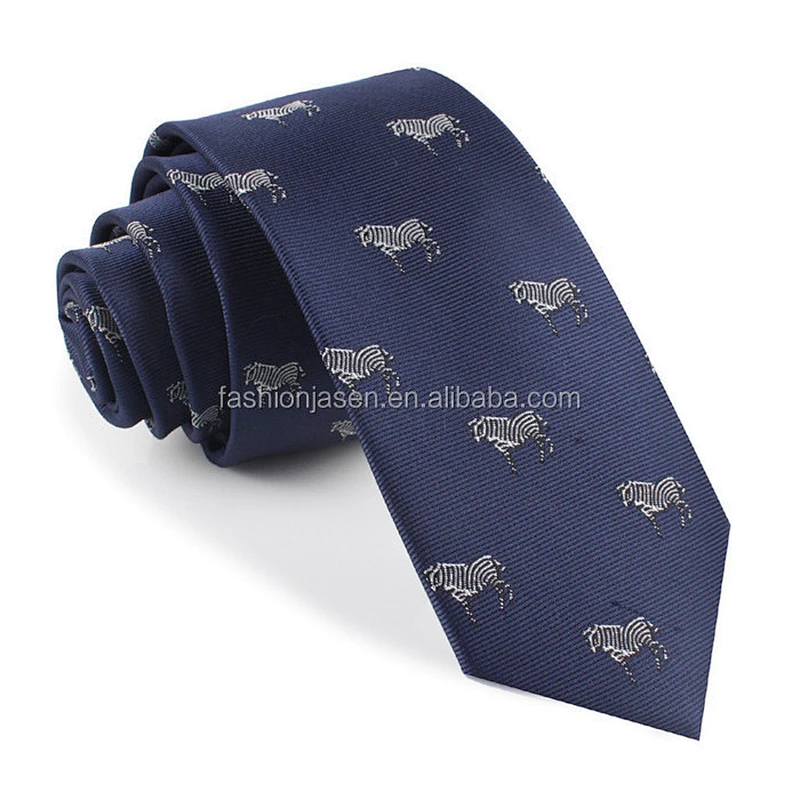 Colored Woven Handsome Tie Latest High Quality Business 100% Silk Red Bule Black White 7*148cm Custom