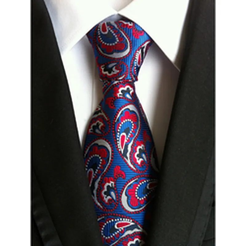 Wholesale Business Silk Ties Formal Stripe Silk Neckties Men Polyester Jacquard Woven Cravate Homme
