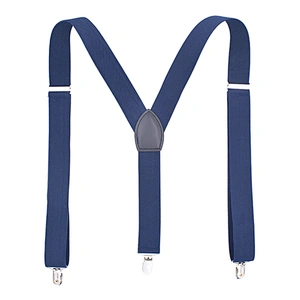 custom Adult 3 clip strap Y-type solid color boys suspenders strap clip