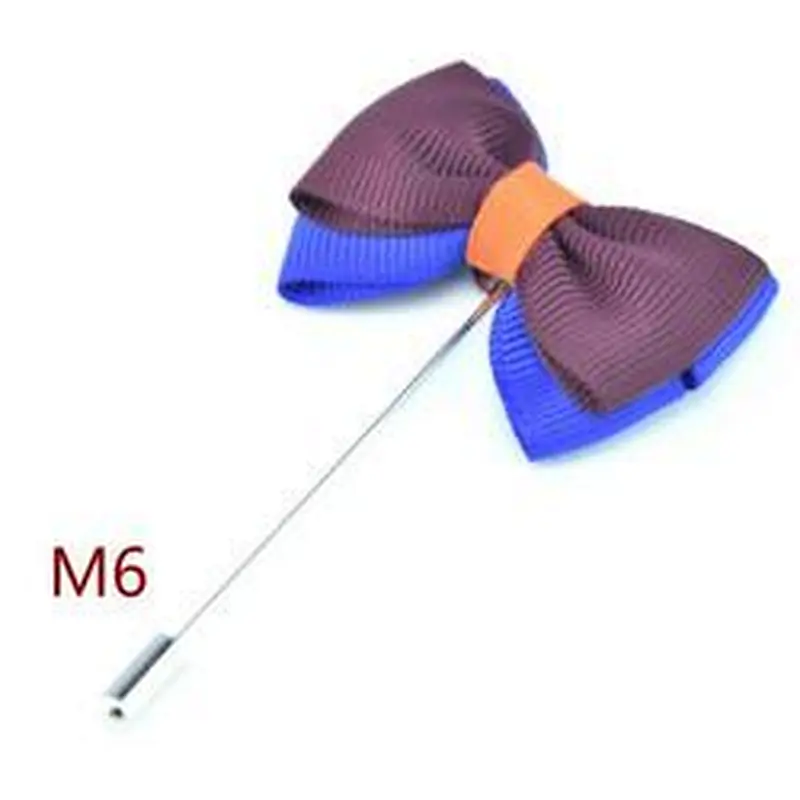 Designer Brooches And Pins Pins Classical Bow Brooch Groom Boutonniere Flower Wedding Fashion Men's Lapel Pins For Suit Men