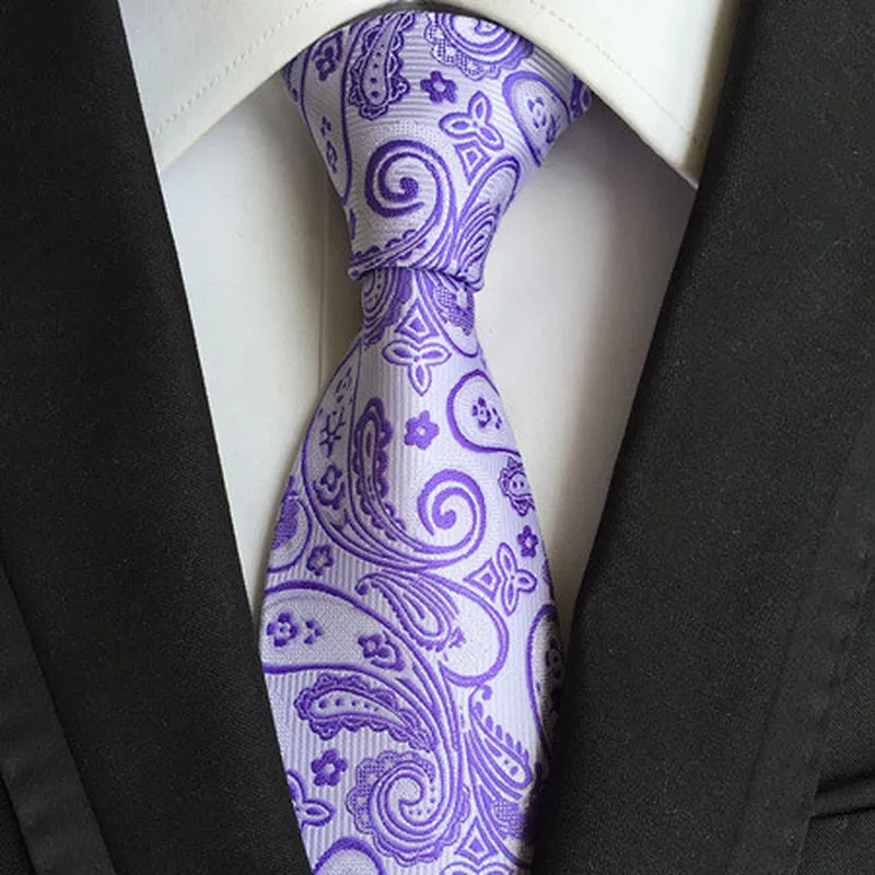 Wholesale Gravata Masculina Luxury Jacquard Silk Ties For Men Casual Necktie Stripe Cravates Homme