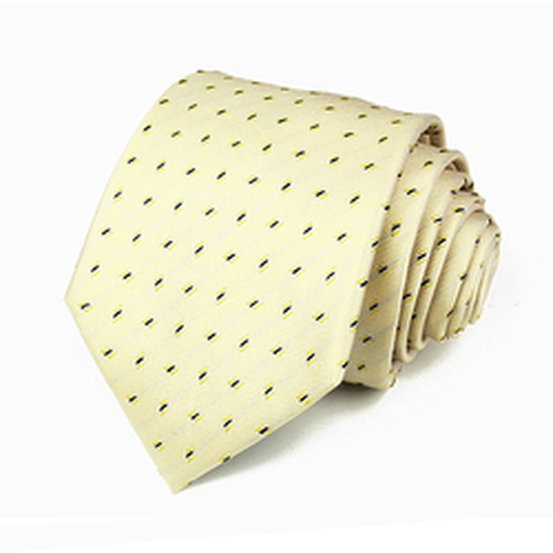 Custom Cravate homme Sublimation Necktie Silk Jacquard Woven Wholesale Dot Neck Ties For Men