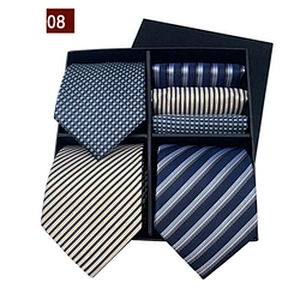 Custom Leisure Silk Necktie Mens Floral Cravates Hommes Woven Mens Ties Silk Box Set