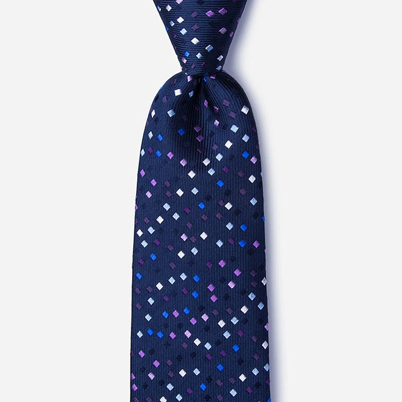 high quality classical popular navy jacquard ties