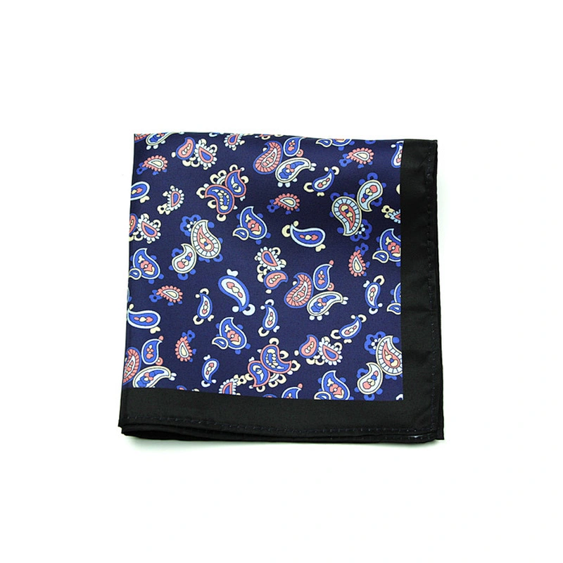Custom High Quality Personalized Pocket Squares Polyester / Cotton All-season Digital Printed Men Gift Box Set Male
