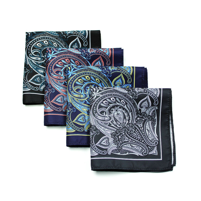 best print paisley pattern handkerchiefs