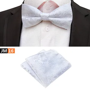 Casual Pocket Squares for Men Custom Mens Bow Ties and Hanky Sets Floral Men Bow Tie Sets Handkerchief Set