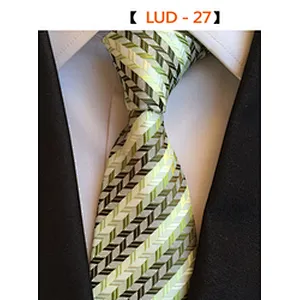 Custom Neck Ties For Men Fashion Gravata Masculina Casual Grid Silk Necktie Set Gift Box